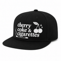 Cherry Coke & Cigarettes Black Snapback