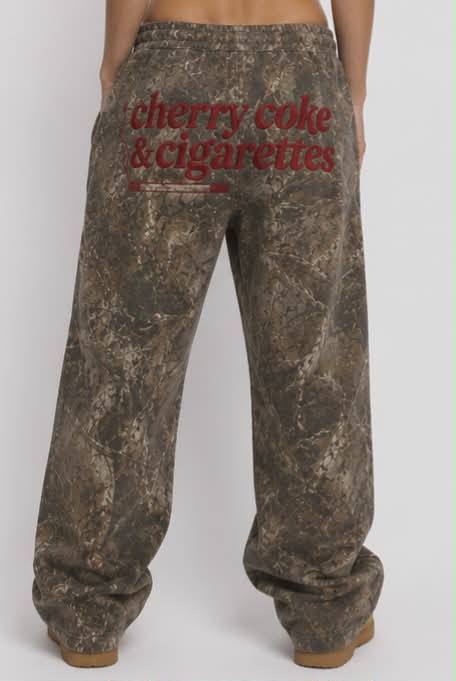 Cherry Coke & Cigarettes Camo Sweatpants