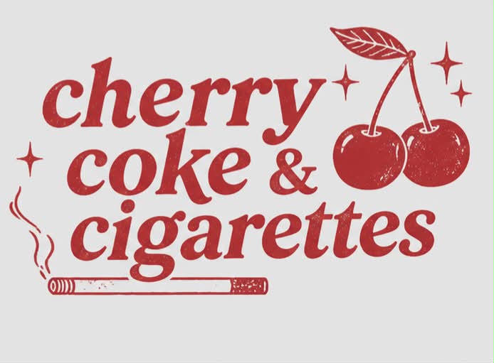 Cherry Coke & Cigarettes Baby Tee