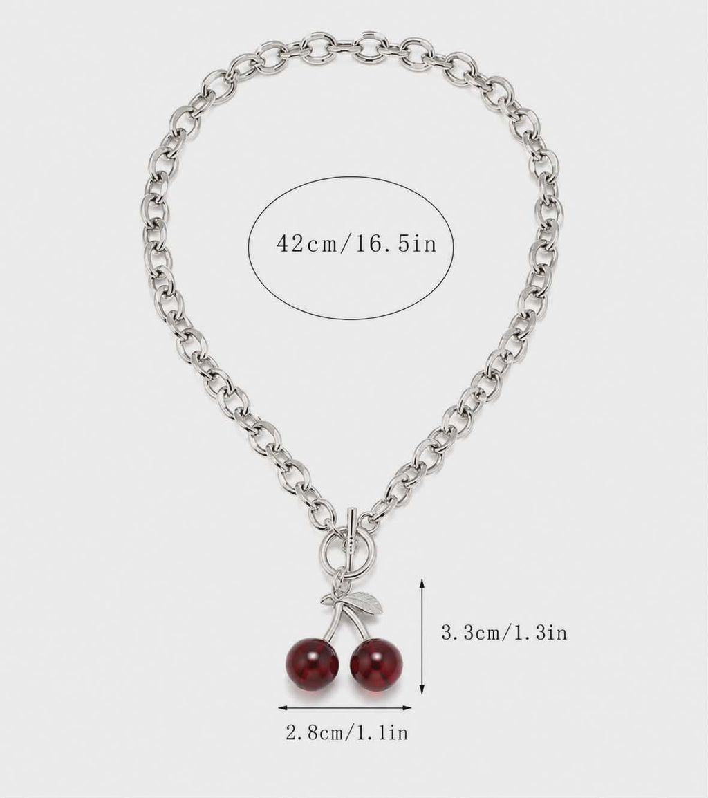 Sweetheart Cherry Necklace 🍒