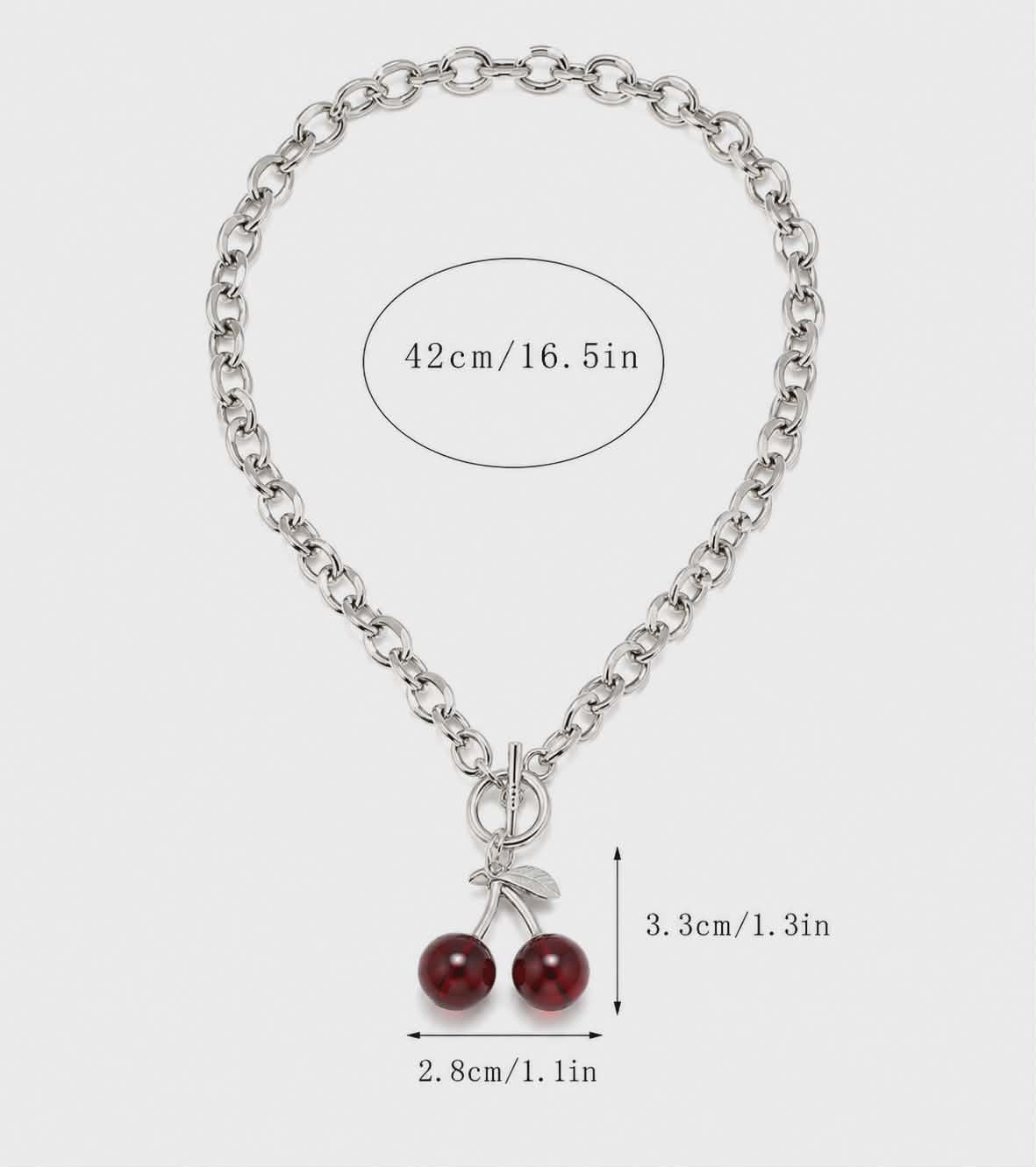 Sweetheart Cherry Necklace 🍒