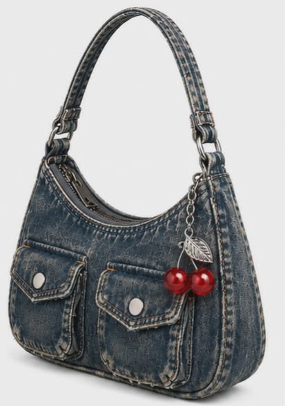 Cherry Rodeo Denim Bag 🍒