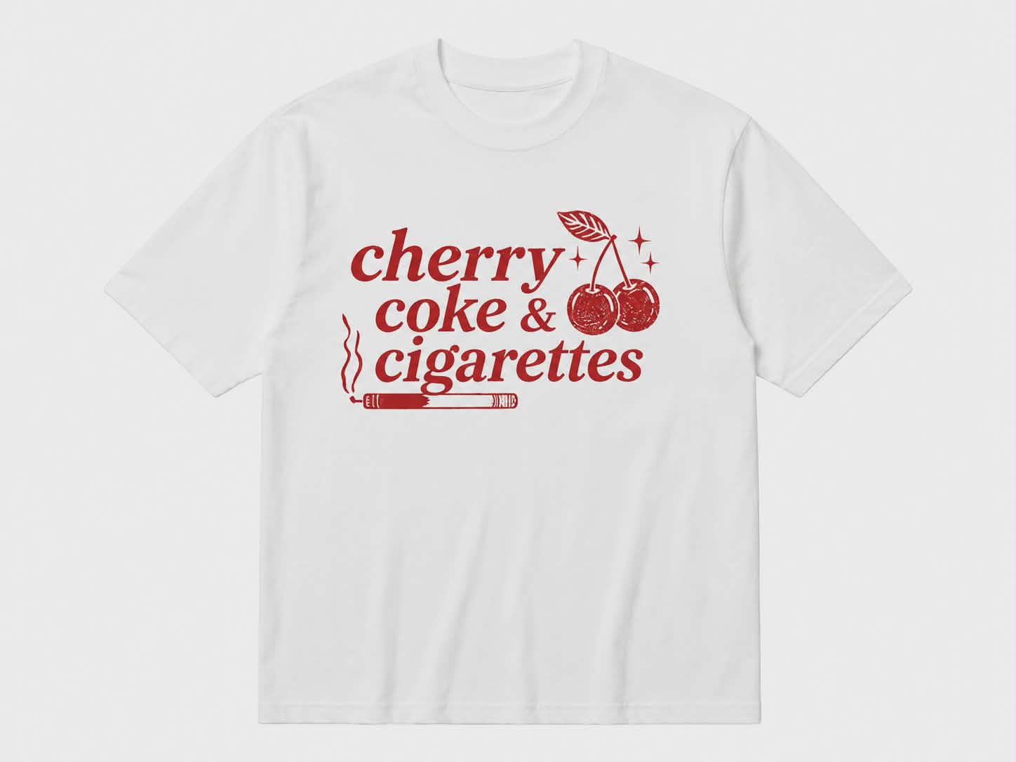 Cherry Coke & Cigarettes Tee